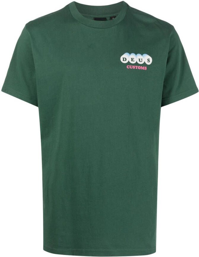 Deus Ex Machina T-shirt met logoprint Groen