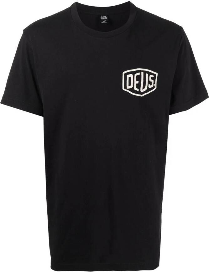 Deus Ex Machina T-shirt met logoprint Zwart