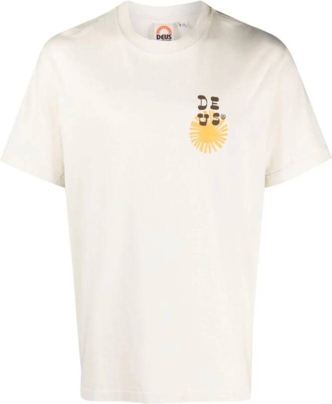Deus Ex Machina T-shirt met print Beige