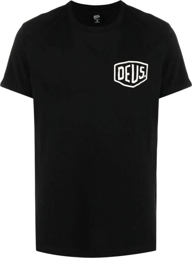 Deus Ex Machina Biarritz Address T-shirt Zwart