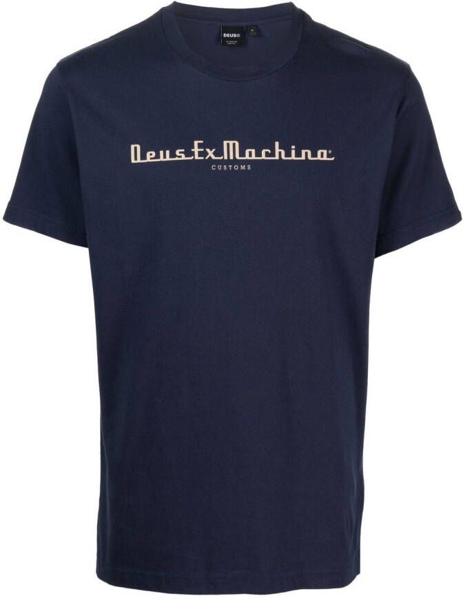 Deus Ex Machina T-shirt van biologisch katoen Blauw