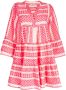 Devotion Ella Mini-jurk met zigzag patroon Roze - Thumbnail 1