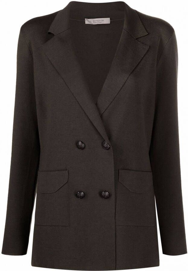 D.Exterior Blazer met dubbele rij knopen Groen