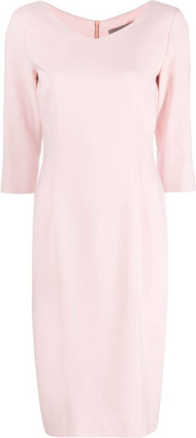 D.Exterior Jurk met cropped mouwen Roze