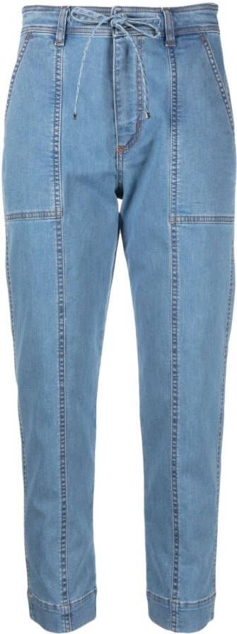 D.Exterior Jeans met trekkoord Blauw