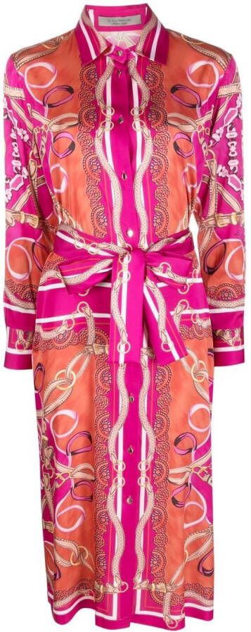 D.Exterior Jurk met grafische print Roze