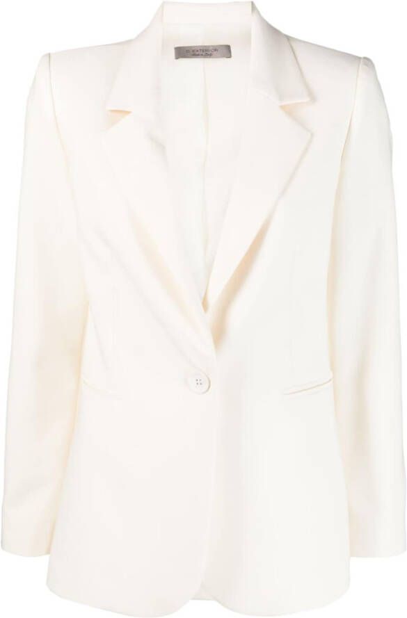 D.Exterior Blazer met enkele rij knopen Beige