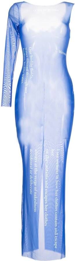 Di Petsa Jurk met print Blauw
