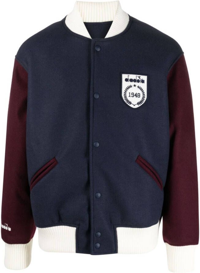 Diadora Jack met logopatch Blauw