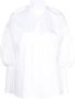 Dice Kayek Blouse met klokmouwen Wit - Thumbnail 1