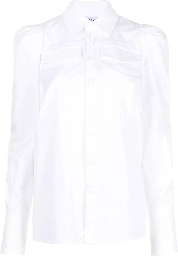 Dice Kayek Blouse van katoen-popelinemix Wit