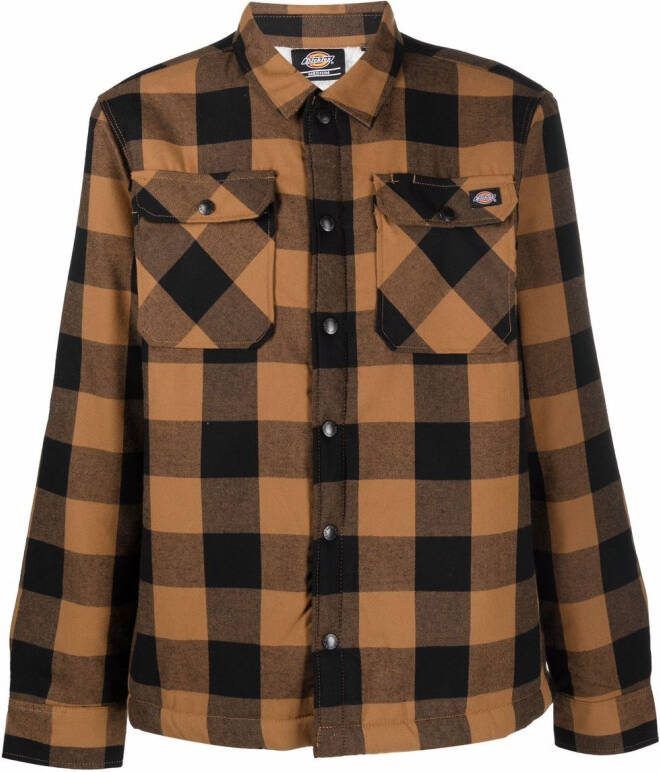 Dickies Construct Geruit jack Bruin