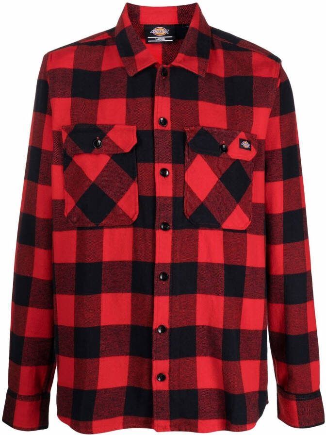 Dickies Construct Geruit overhemd Rood