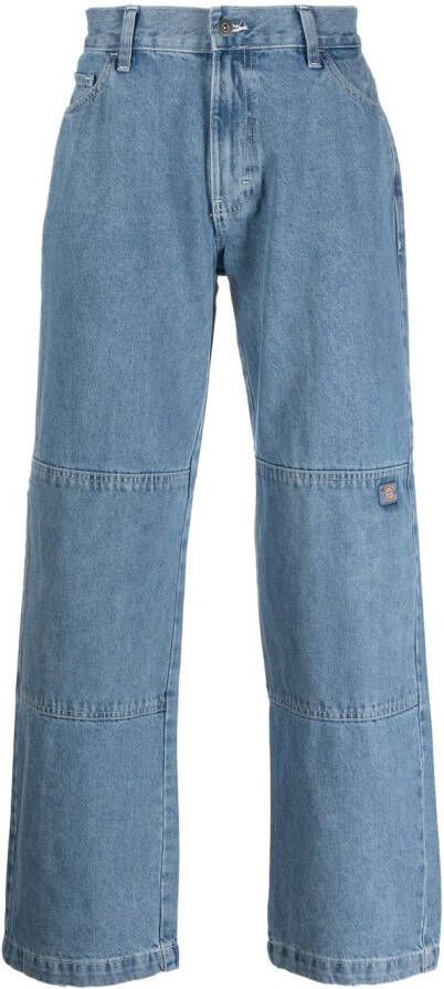 DICKIES Jeans met wijde pijpen Blauw