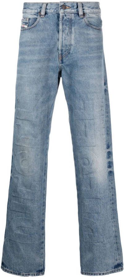 Diesel 2010 straight-fit jeans Blauw