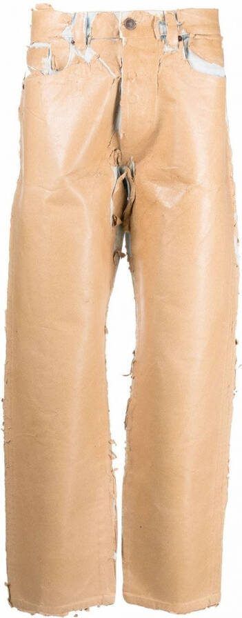 Diesel Gerafelde jeans Bruin