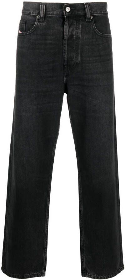 Diesel 2010 straight jeans Zwart