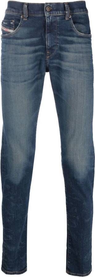 Diesel Slim-fit jeans Blauw