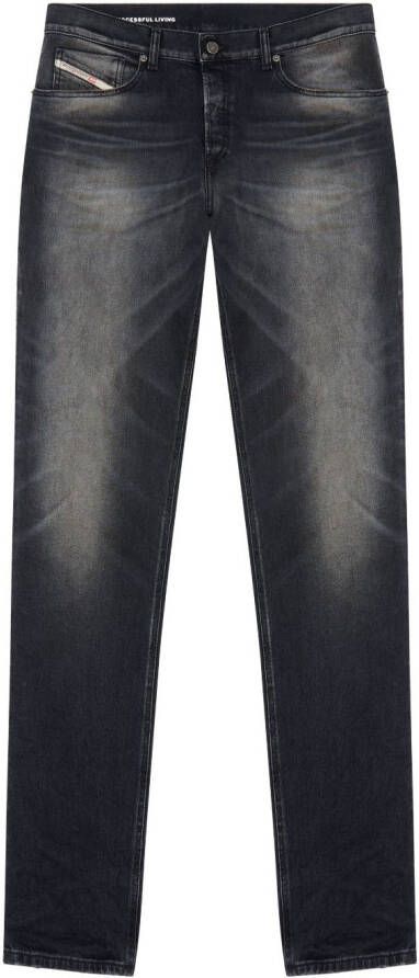 Diesel 2023 D-Finitive jeans met toelopende pijpen Zwart