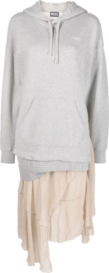 Diesel Asymmetrische jurk Grijs