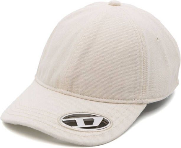 Diesel C-Plak honkbalpet met logoplakkaat Beige