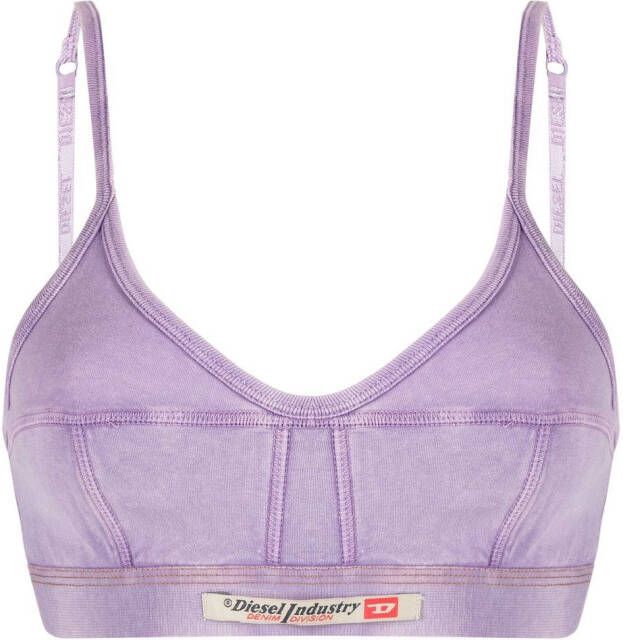 Diesel Ufsb-Billiecut-Dt katoenen bralette Paars