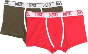 Diesel Boxershorts met logo tailleband Rood