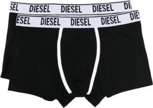 Diesel Boxershorts met logo tailleband Zwart