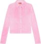 Diesel T-Amuse blouse met monogram Roze - Thumbnail 1
