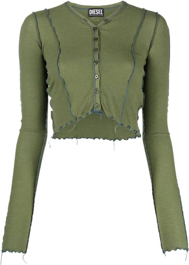Diesel Cropped vest Groen