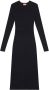 Diesel M-Pelagos midi-jurk met uitgesneden detail Zwart - Thumbnail 1