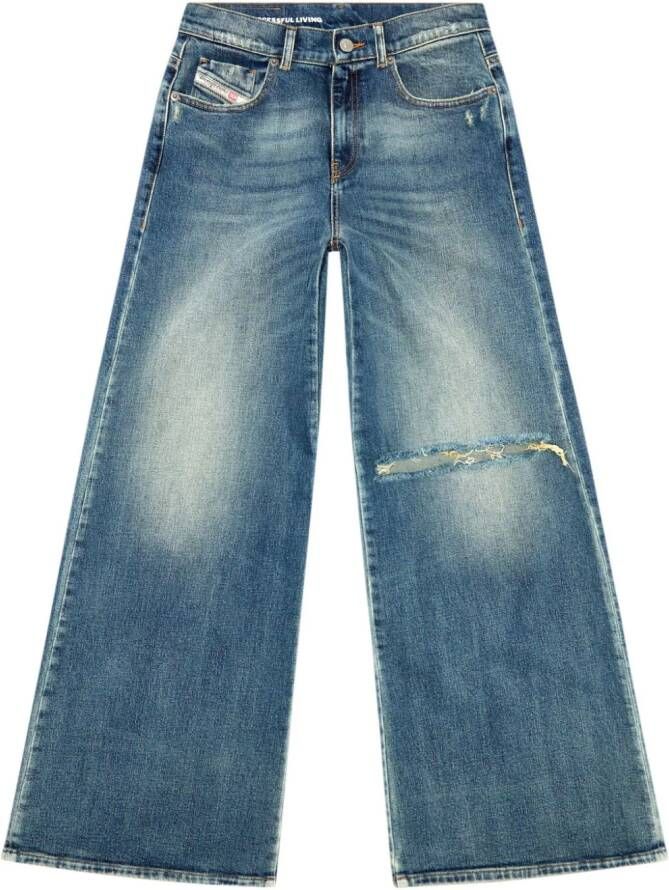 Diesel Flared jeans Blauw