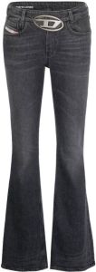 Diesel D-Ebbey low-rise bootcut jeans Zwart