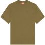 Diesel T-Boggy-Megoval-D katoenen T-shirt met print Groen - Thumbnail 1
