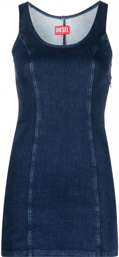 Diesel Denim mini-jurk Blauw