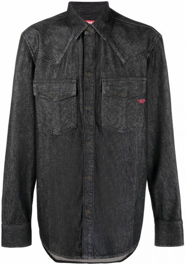 Diesel D-Ocean denim overhemd Zwart