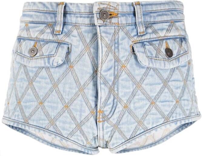 Diesel Denim shorts Blauw