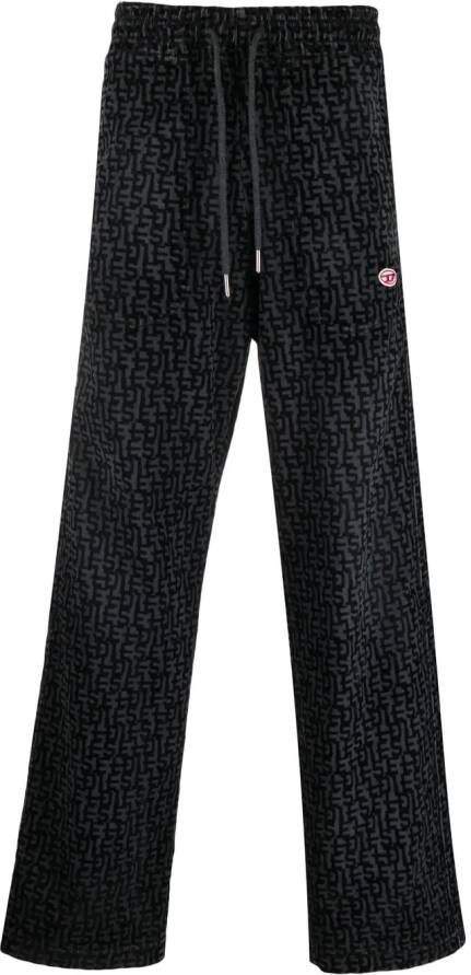 Diesel Denim trainingsbroek Zwart