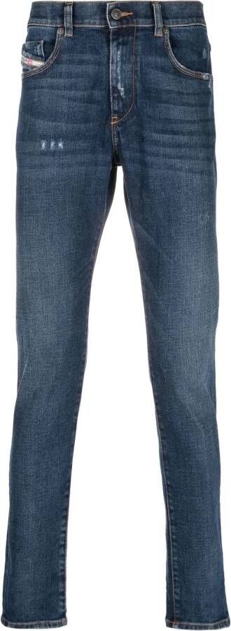 Diesel Gerafelde jeans Blauw