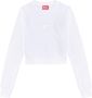 Diesel Cropped sweater Wit - Thumbnail 1