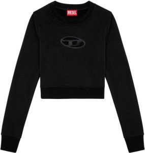 Diesel Cropped sweater Zwart