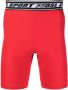 Diesel Fietsshorts met logo tailleband Rood - Thumbnail 1