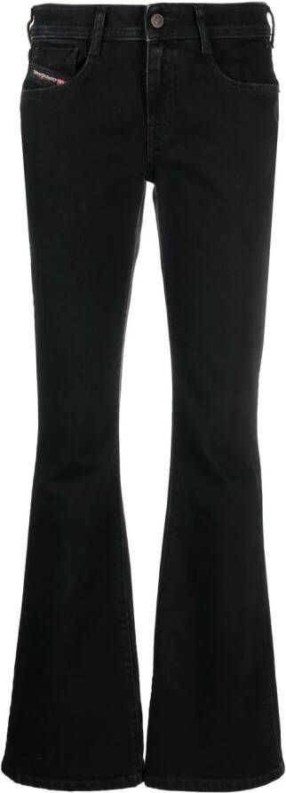 Diesel Flared jeans Zwart
