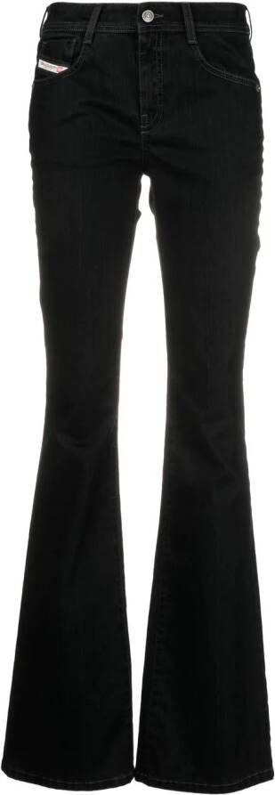 Diesel Flared jeans Zwart