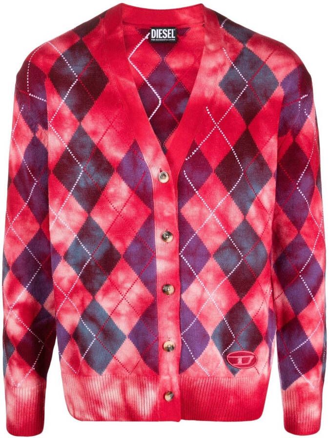 Diesel Button-down vest Roze