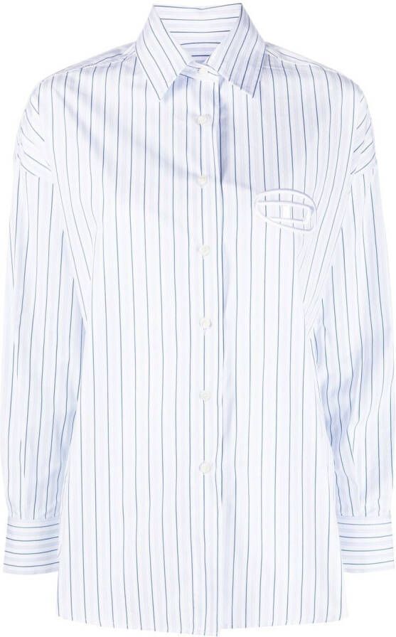 Diesel Gestreept shirt Blauw