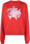 Diesel Sweater met grafische print Rood - Thumbnail 1