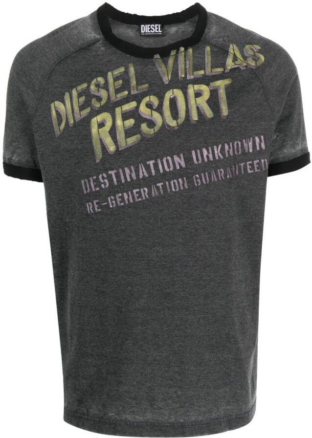 Diesel T-shirt met print Grijs