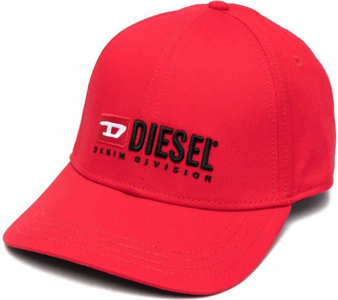 Diesel Corry-Div katoenen honkbalpet Rood