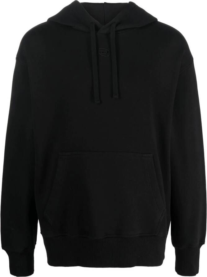 Diesel S-Macs-F4 katoenen hoodie Zwart
